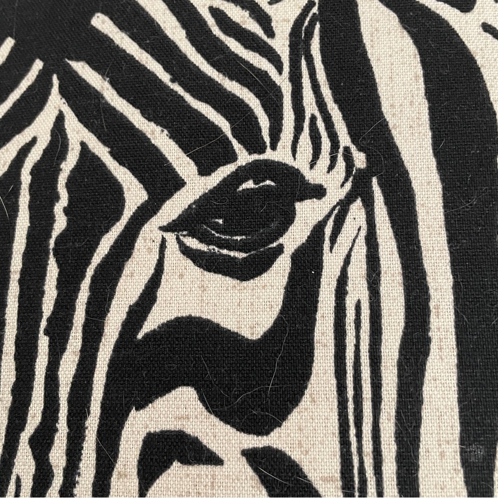 THRESHOLD Zebra Beige Textured Throw Pillow EUC - Picture 3 of 5